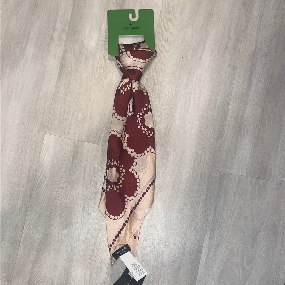 Kate Spade Red and Pink Floral Scarf